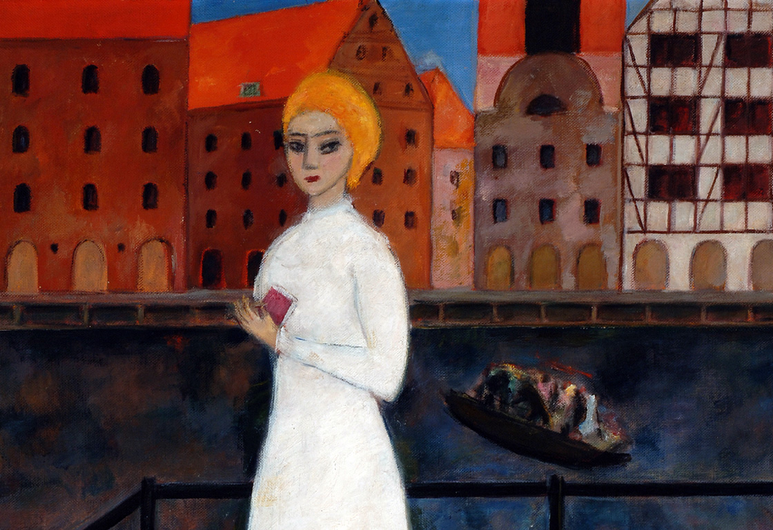 Wladimir von Zabotin, Sonntagmorgen in Danzig (Detail), o. Dat., Kunsthalle Mannheim © Sammlung Emma Zabotin © Foto: Kunsthalle Mannheim