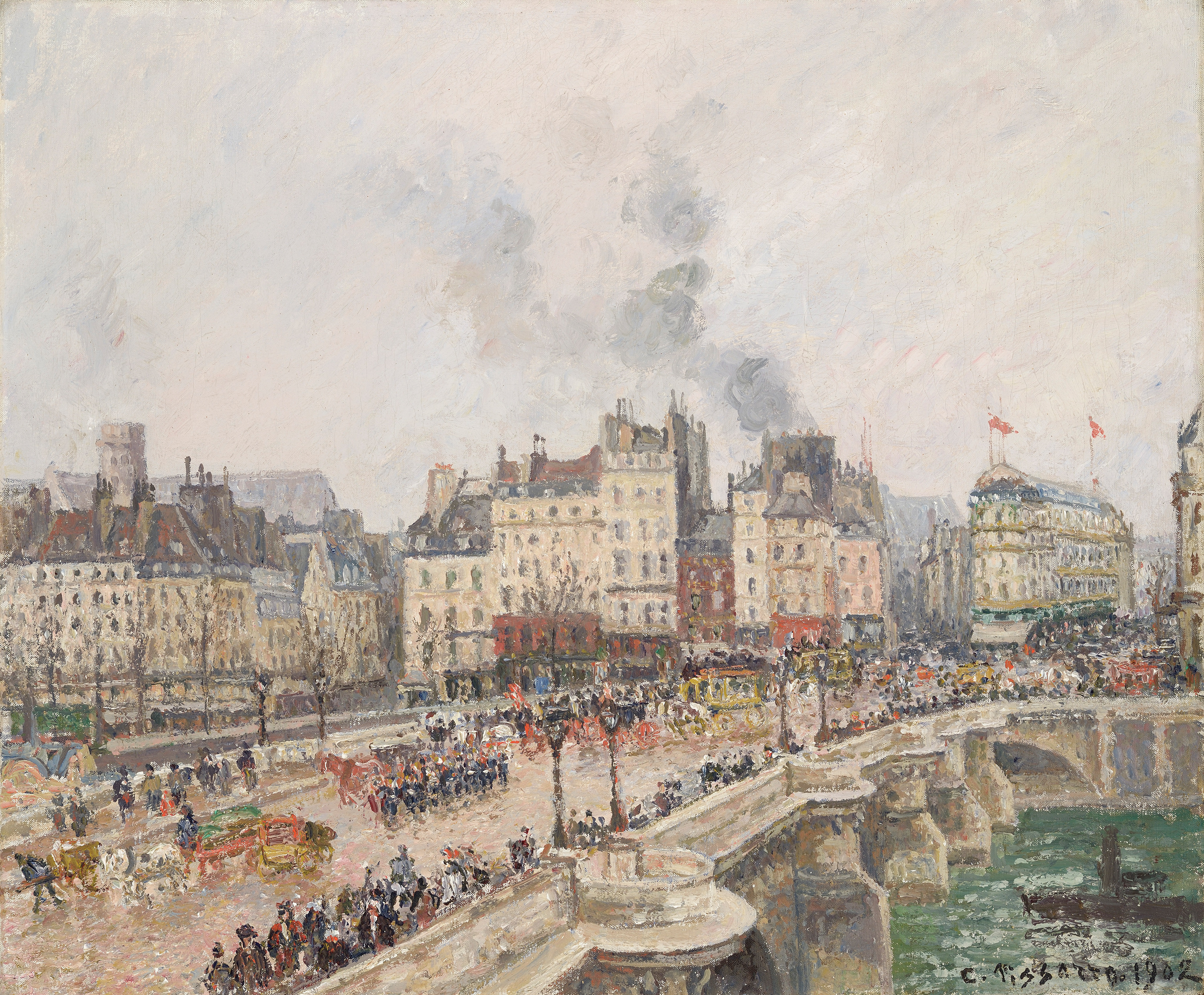 Camille Pissarro, Le Pont Neuf, Paris, 1902, Musée des Beaux-Arts de Lyon  © Lyon MBA - Photo Alain Basset