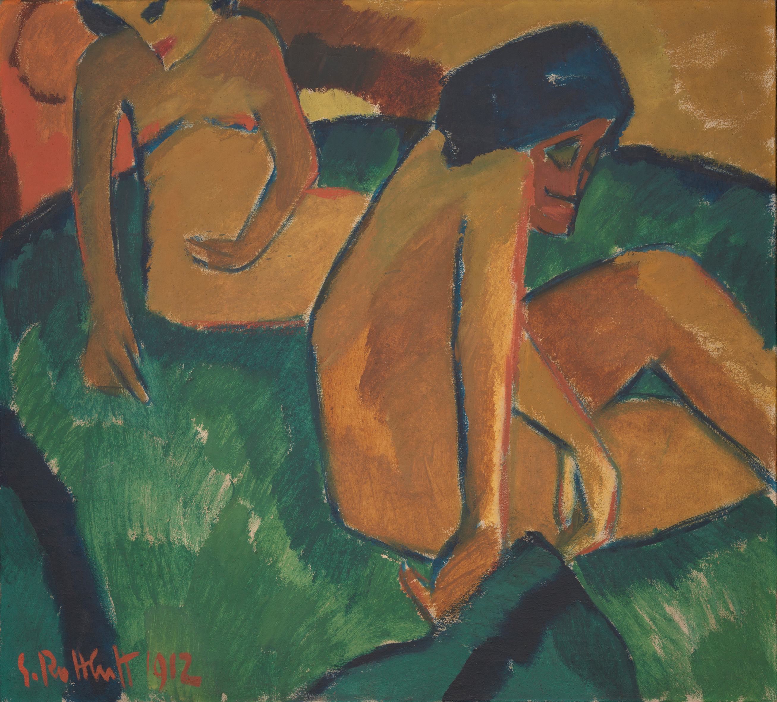 Zwei Frauen, 1912, Karl Schmidt-Rottluff, Tate  © VG Bild-Kunst, Bonn 2026. Foto: Tate