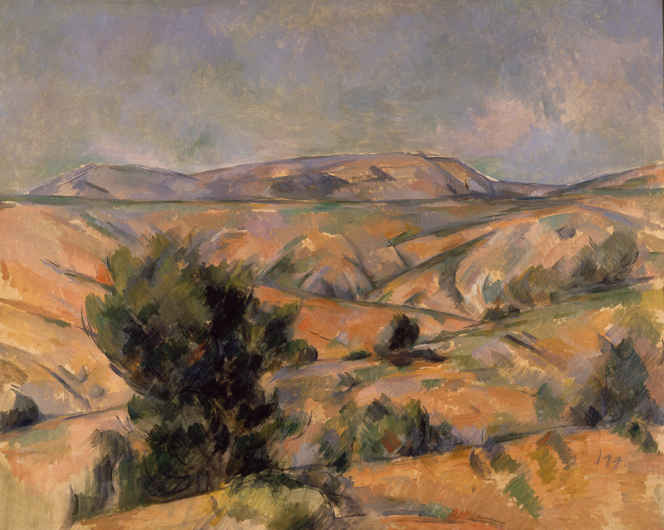 Paul Cézanne, Montagne Sainte-Victoire, von Gardanne aus gesehen / Mont Sainte-Victoire Seen from Gardanne, 1892-95, Collection of the Yokohama Museum of Art 