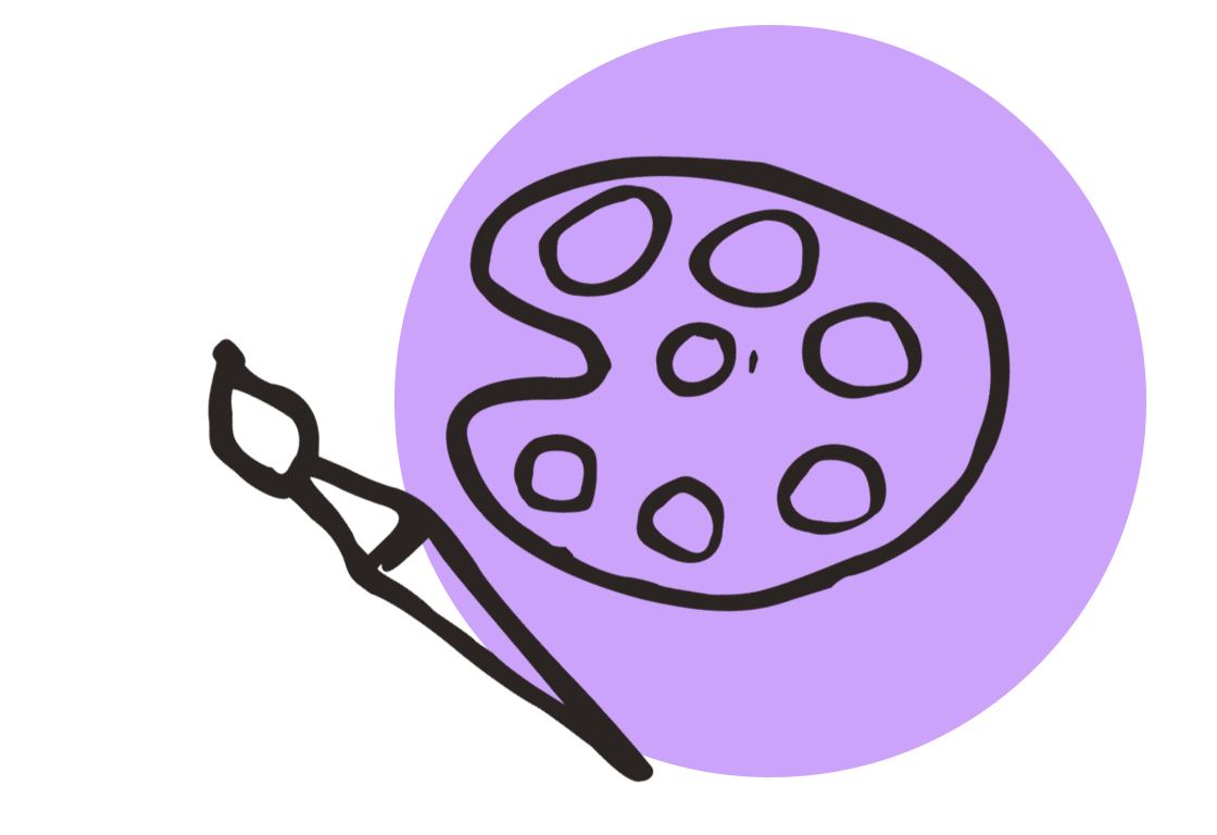 Icon mit Farbpalette