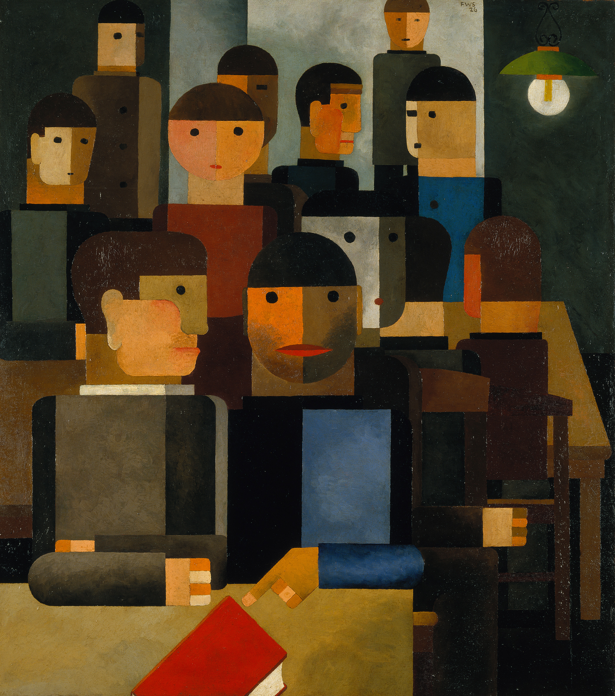 Franz Wilhelm Seiwert, Diskussion, 1926, Kunstmuseum Bonn © Foto: Reni Hansen - ARTOTHEK