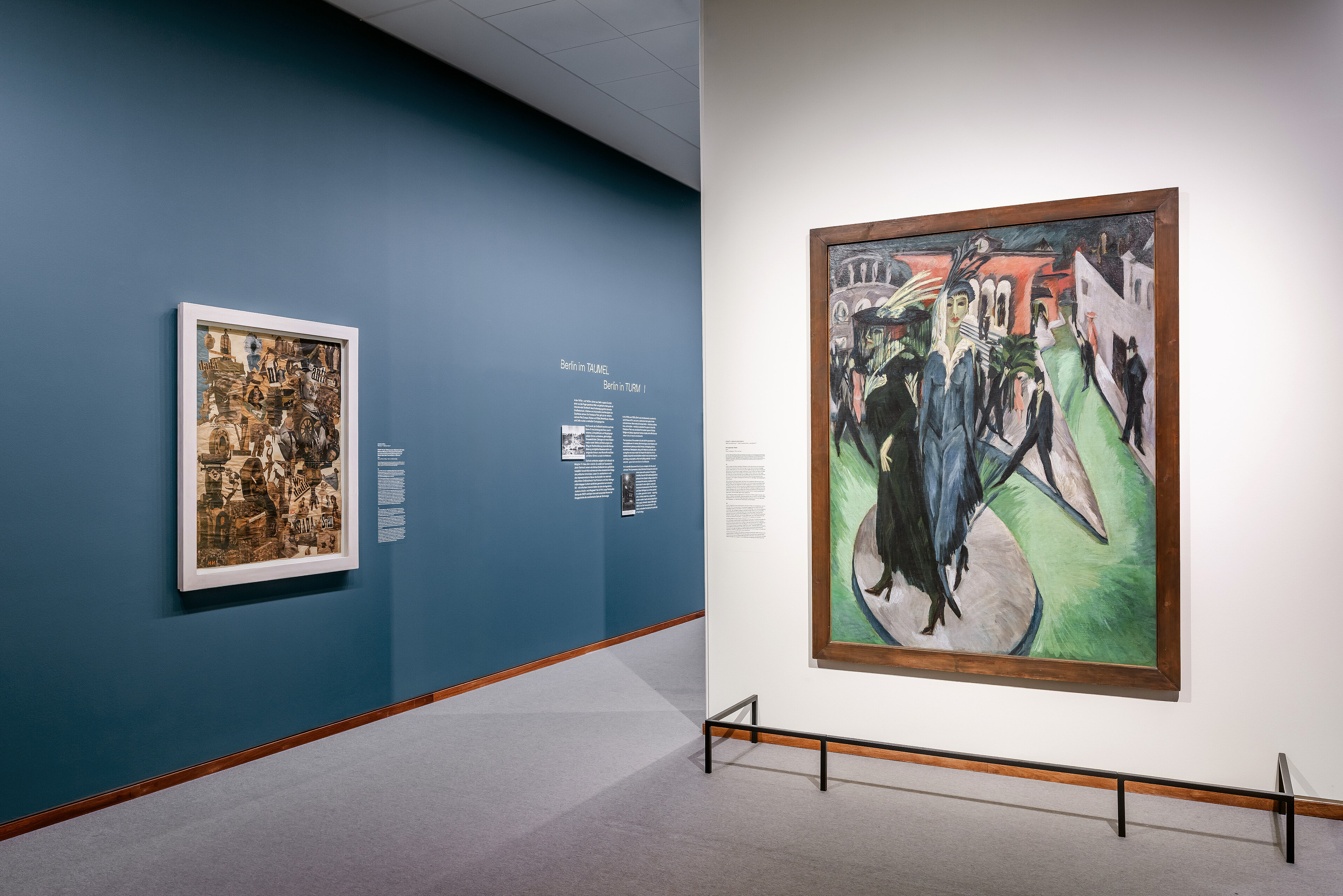 Ausstellungsansicht der Ausstellung "Ruin und Rausch. Berlin 1910-1930"
