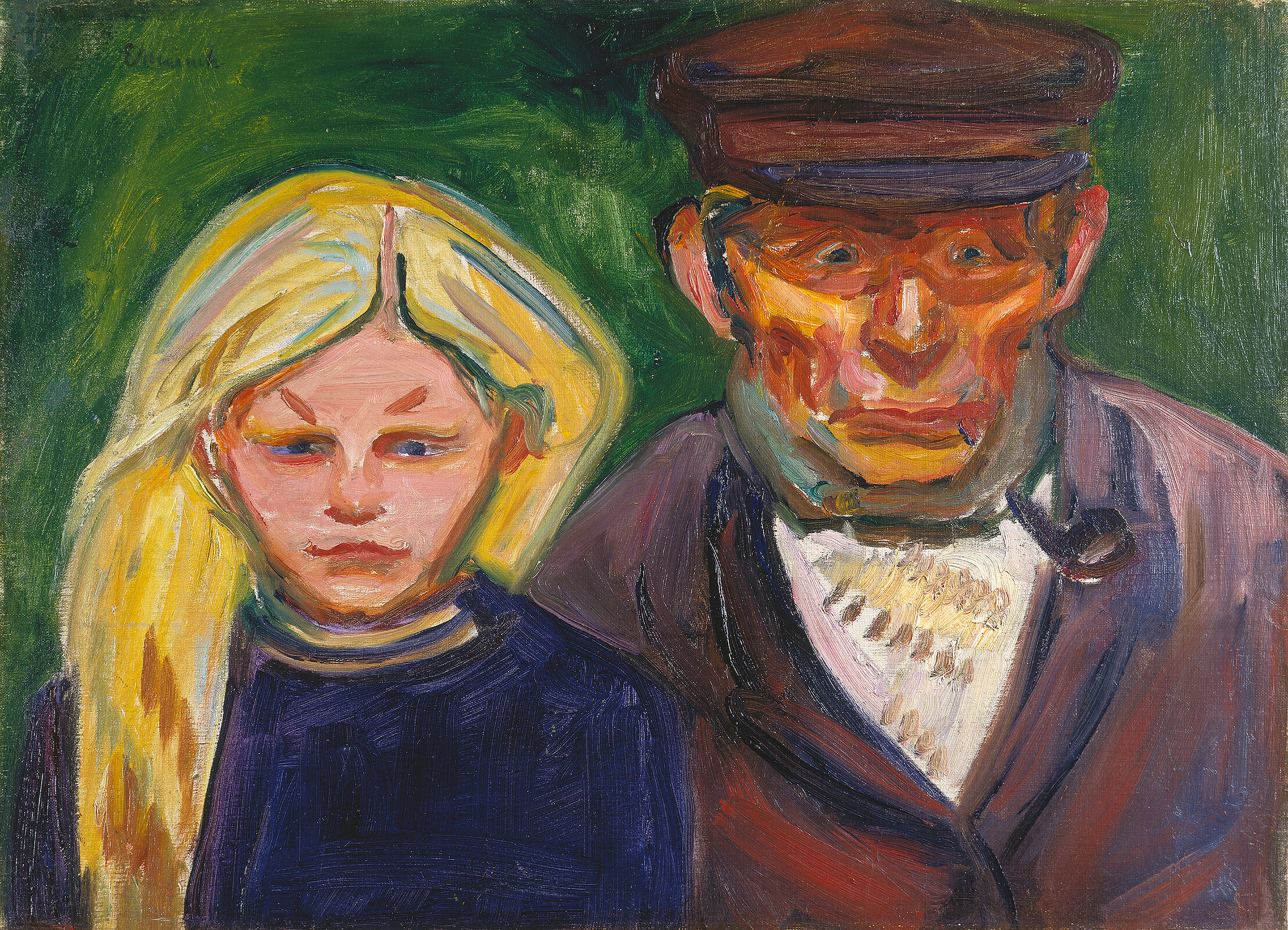Edvard Munch, Alter Fischer mit Tochter, 1902, Städel Museum, Frankfurt am Main, Eigentum des Städelschen Museums-Vereins e.V. 