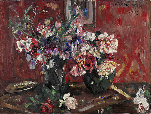 Lovis Corinth, Bunte Wicken und Rosen, 1913, Niedersächsisches Landemuseum Hannover