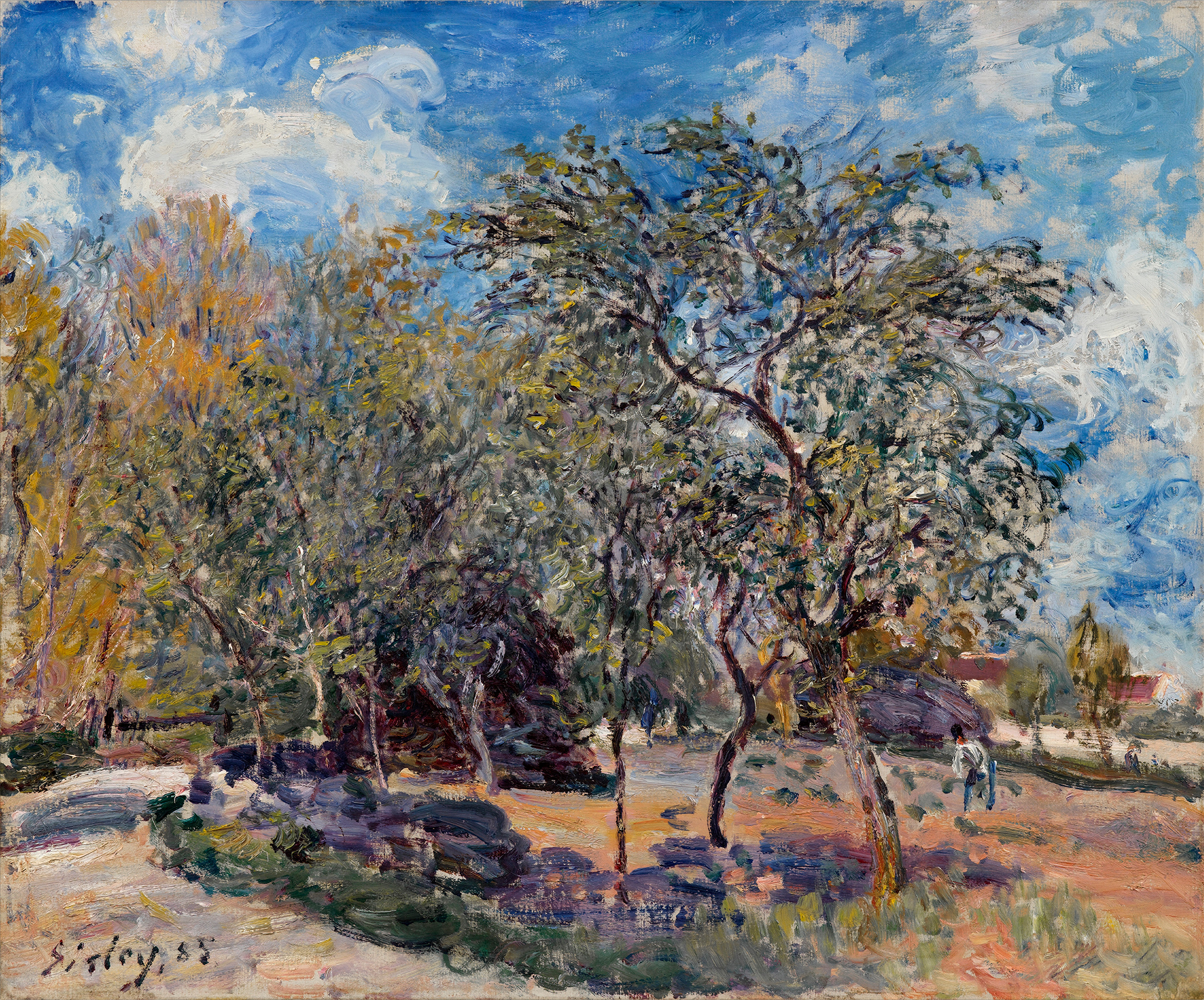 Alfred Sisley (1839-1899), Un Verger/ An Orchard, 1885, Öl auf Leinwand A.G. Leventis Gallery, Nikosia/Zypern  © A. G. Leventis Gallery, Nicosia