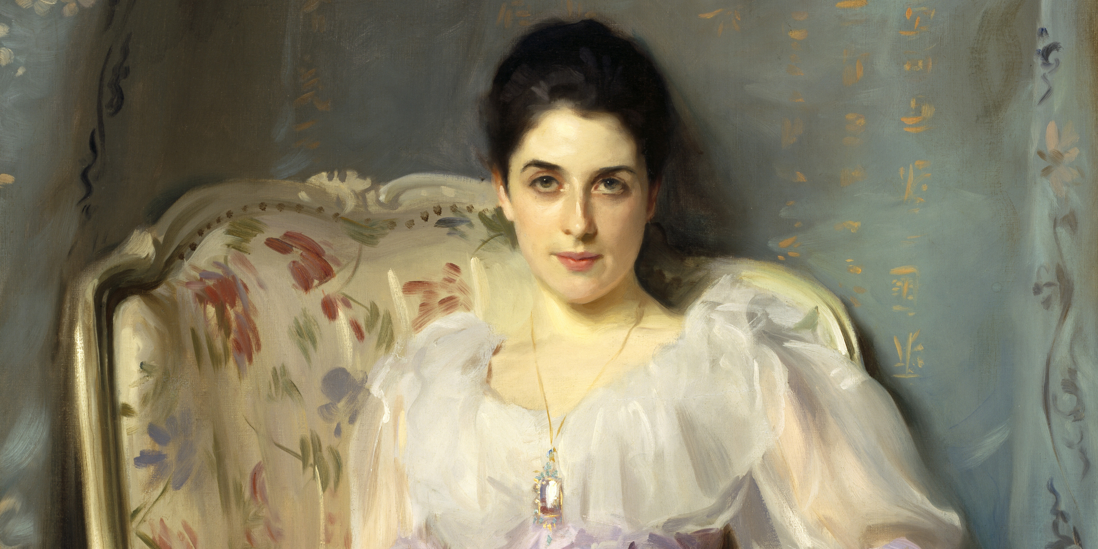 Hierauf befindet sich ein gemaltes Porträt von Lady Agnew of Lochnaw.